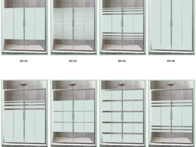 Buzlu Cam Duşakabin Desenli Cam Duşakabin